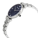 Emporio Armani Gianni T Bar Dark Blue Dial Silver Stainless Steel Watch For Women - AR11091 Buy Now By Emporio Armani