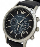 Emporio Armani Classic Chronograph Blue Dial Blue Leather Strap Watch For Men - AR2473 Buy Now By Emporio Armani