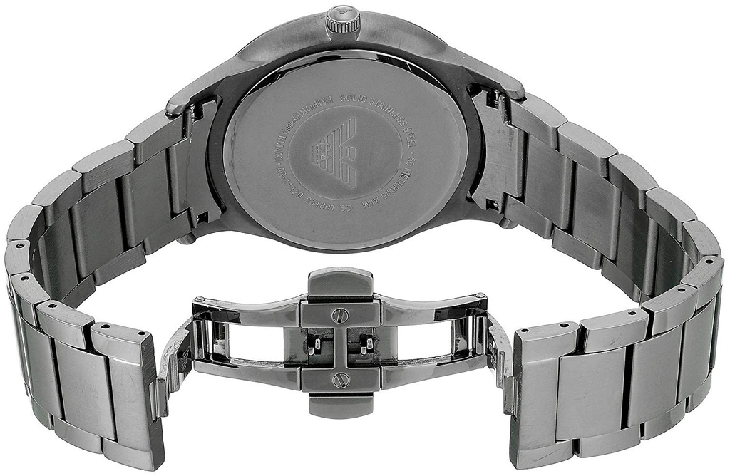 Emporio Armani Renato Quartz Beige Dial Grey Steel Strap Watch For Men - AR11183 Buy Now By Emporio Armani