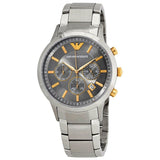 Emporio Armani Quartz Grey Dial Silver Steel Strap Watch For Men - AR11047 Buy Now By Emporio Armani