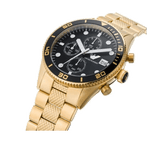 Emporio Armani Chronograph Black Dial Gold Steel Strap Watch For Men - AR5857 Buy Now By Emporio Armani