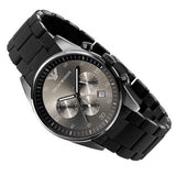 Emporio Armani Sportivo Chronograph Black Dial Black Stainless Steel Watch For Men - AR5889 Buy Now By Emporio Armani