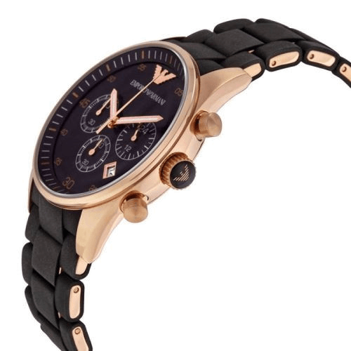 Emporio Armani Sportivo Black Dial Black Steel Strap Watch For Men - AR5905 Buy Now By Emporio Armani