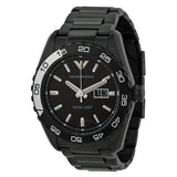 Emporio Armani Sportivo Quartz Black Dial Black Steel Strap Watch For Men - AR6049 Buy Now By Emporio Armani