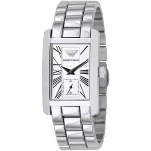 Emporio Armani White Dial Silver Stainless Steel Watch For Women - AR0146 Buy Now By Emporio Armani