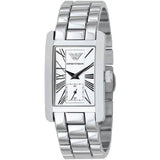 Emporio Armani White Dial Silver Stainless Steel Watch For Women - AR0146 Buy Now By Emporio Armani