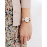 Emporio Armani Gianni T-Bar Quartz White Dial Rose Gold Steel Strap Watch For Women - AR11267 Buy Now By Emporio Armani