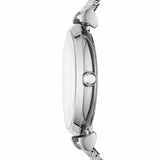 Emporio Armani Gianni T-Bar Quartz Mother of Pearl Dial Silver Mesh Bracelet Watch For Women - AR11319 Buy Now By Emporio Armani