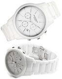 Emporio Armani Ceramica Chronograph White Dial White Strap Watch For Men - AR1453 Buy Now By Emporio Armani