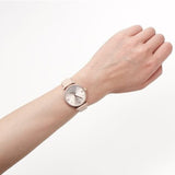 Emporio Armani Gianni T-Bar Quartz Rose Gold Dial Pink Leather Strap Watch For Women - AR11001 Buy Now By Emporio Armani