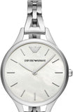 Emporio Armani Aurora Mother Of Pearl White Dial Silver Steel Strap Watch For Women - AR11054 Buy Now By Emporio Armani