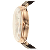 Emporio Armani Meccanico Automatic White Dial Brown Leather Strap Watch For Men - AR60027 Buy Now By Emporio Armani