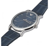 Emporio Armani Dress Quartz Blue Dial Blue Leather Strap Watch For Men - AR2501 Buy Now By Emporio Armani