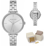 Michael Kors Charley Quartz Silver Dial Silver Steel Strap Watch for Women - MK4398 Buy Now By Michael Kors