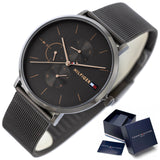 Tommy Hilfiger Jenna Multifunction Grey Dial Grey Mesh Bracelet Watch For Women - 1781945 Buy Now By Tommy Hilfiger