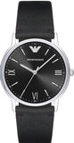 Emporio Armani Kappa Analog Quartz Black Dial Black Leather Strap Watch For Men - AR11013 Buy Now By Emporio Armani