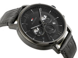 Tommy Hilfiger Evan Black Dial Black Leather Strap Watch for Men - 1710395 Buy Now By Tommy Hilfiger