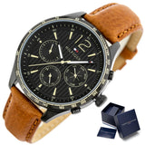Tommy Hilfiger Gavin Chronograph Quartz Black Dial Brown Leather Strap Watch for Men - 1791470 Buy Now By Tommy Hilfiger