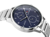 Tommy Hilfiger Chase Multifunction Blue Dial Silver Steel Strap Watch for Men - 1791575 Buy Now By Tommy Hilfiger