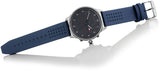 Tommy Hilfiger Chase Grey Dial Blue Leather Strap Watch for Men - 1791578 Buy Now By Tommy Hilfiger