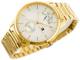 Tommy Hilfiger Hunter White Dial Gold Steel Strap Watch for Men - 1791609 Buy Now By Tommy Hilfiger