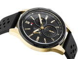 Tommy Hilfiger Austin Black Dial Black Rubber Strap Watch for Men - 1791636 Buy Now By Tommy Hilfiger