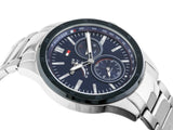 Tommy Hilfiger Austin Blue Dial Silver Steel Strap Watch for Men - 1791640 Buy Now By Tommy Hilfiger
