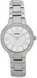 Fossil Virginia Silver Dial Silver Steel Strap Watch for Women - ES3282 Buy Now By Fossil