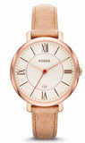 Fossil Jacqueline White Dial Brown Leather Strap Watch for Women - ES3487 Buy Now By Fossil