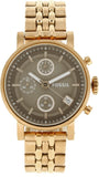 Fossil Boyfriend Chronograph Brown Dial Rose Gold Steel Strap Watch for Women - ES3494 Buy Now By Fossil