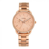 Fossil Tailor Rose Gold Dial Rose Gold Steel Strap Watch for Women - ES4264 Buy Now By Fossil