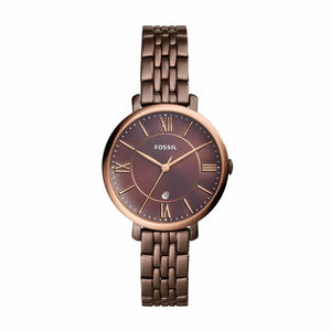 Fossil Jacqueline Brown Dial Brown Steel Strap Watch for Women - ES4275 Buy Now By Fossil