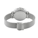 Fossil Jacqueline Three Hand Pink Dial Silver Mesh Strap Watch for Women - ES5089 Buy Now By Fossil