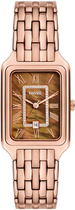 Fossil Raquel Three Hand Date Brown Dial Rose Gold Steel Strap Watch For Women - ES5323 Buy Now By Fossil