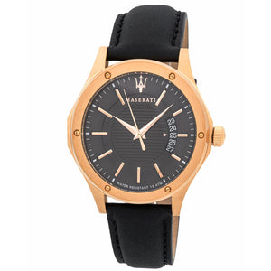 Maserati Circuito Black Dial Black Leather Strap Watch For Men - R8851127001 Buy Now By Maserati