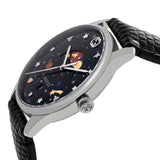 Gucci G-Timeless Moonphase Black Dial Black Leather Strap Watch For Men - YA1264045 Buy Now By Gucci