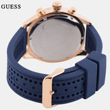 Guess Fleet Blue Dial Blue Rubber Strap Watch for Men - W0971G3 Buy Now By Guess