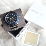 Michael Kors Cunningham Multifunction Blue Dial Silver Steel Strap Watch For Men - MK7153 Buy Now By Michael Kors
