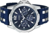 Guess Oasis Multifunction Blue Dial Two Tone Steel Strap Watch for Men- W0366G2 Buy Now By Guess