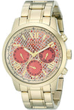 Guess Mini Sunrise Quartz Analog Orange Dial Gold Steel Strap Watch For Women - W0448L7 Buy Now By Guess