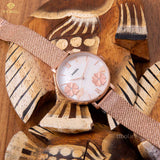 Fossil Jacqueline Three-Hand White Dial Rose Gold Mesh Bracelet Watch for Women - ES4534 Buy Now By Fossil