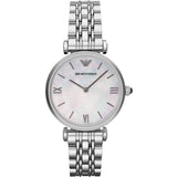 Emporio Armani T Bar Mother of Pearl Dial Steel Strap Watch For Women - AR1682 Buy Now By Emporio Armani