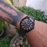 Michael Kors Cunningham Chronograph Black Dial Black Steel Strap Watch For Men - MK7157 Buy Now By Michael Kors