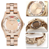 Marc Jacobs Henry Skeleton Rose Gold Dial Rose Gold Steel Strap Watch for Women - MBM3264 Buy Now By Marc Jacobs