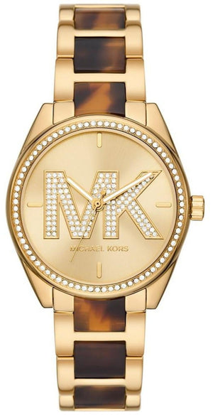 Michael Kors Janelle Quartz Gold Dial Two Tone Steel Strap Watch For Women - MK4730 Buy Now By Michael Kors