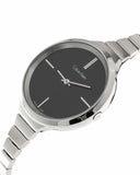 Calvin Klein Lively Black Dial Silver Steel Strap Watch for Women - K4U23121 Buy Now By Calvin Klein
