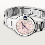 Cartier Ballon Bleu de Cartier Pink Dial Silver Steel Strap Watch for Women - WSBB0046 Buy Now By Cartier