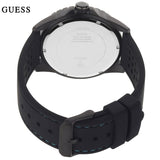 Guess Odyssey Quartz Black Dial Black Leather Strap Watch For Men - W1108G5 Buy Now By Guess