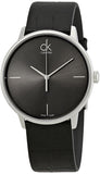 Calvin Klein Accent Black Dial Black Leather Strap Watch for Men - K2Y2X1C3 Buy Now By Calvin Klein