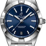 Breitling Chronomat 32 Blue Dial Silver Steel Strap Watch for Women - A77310101C1A1 Buy Now By Breitling